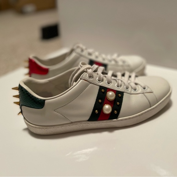 GUCCI Women’s Ace studded sneakers - Picture 2 of 7
